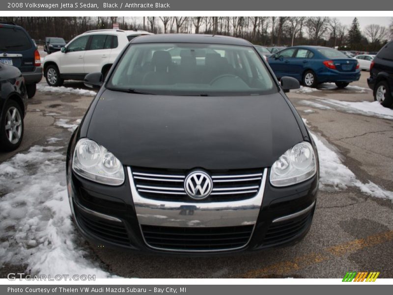 Black / Anthracite Black 2008 Volkswagen Jetta S Sedan