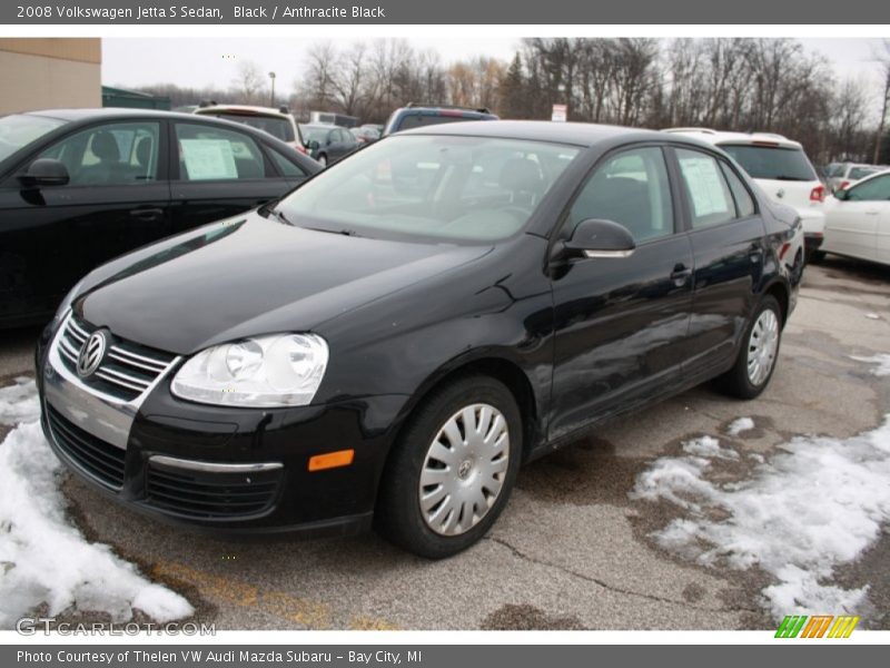 Black / Anthracite Black 2008 Volkswagen Jetta S Sedan