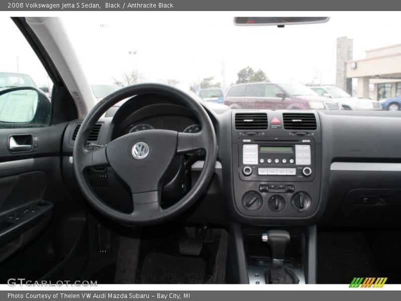 Black / Anthracite Black 2008 Volkswagen Jetta S Sedan