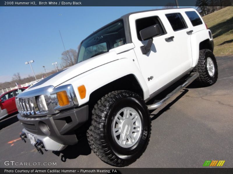 Birch White / Ebony Black 2008 Hummer H3