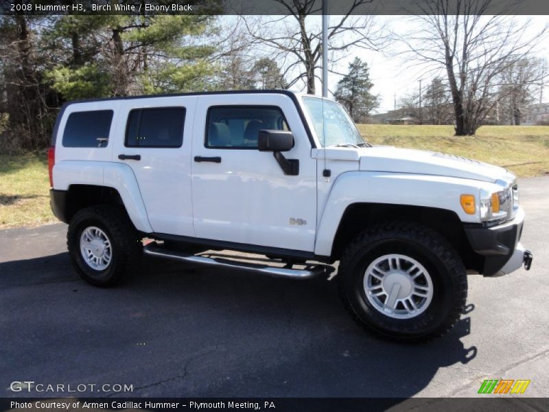 Birch White / Ebony Black 2008 Hummer H3