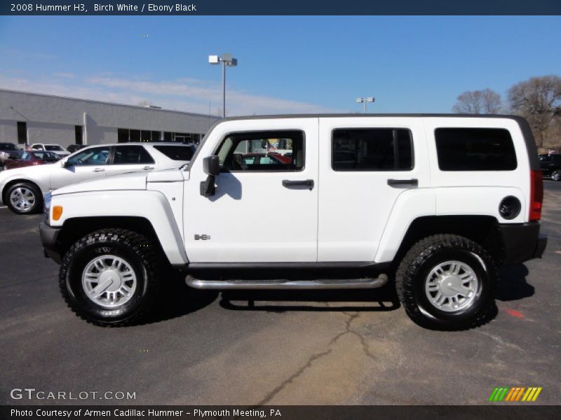 Birch White / Ebony Black 2008 Hummer H3