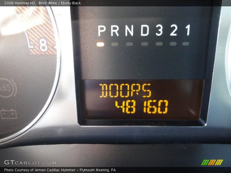 Birch White / Ebony Black 2008 Hummer H3
