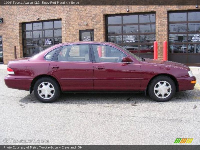 Ruby Red Metallic / Beige 1996 Toyota Avalon XLS