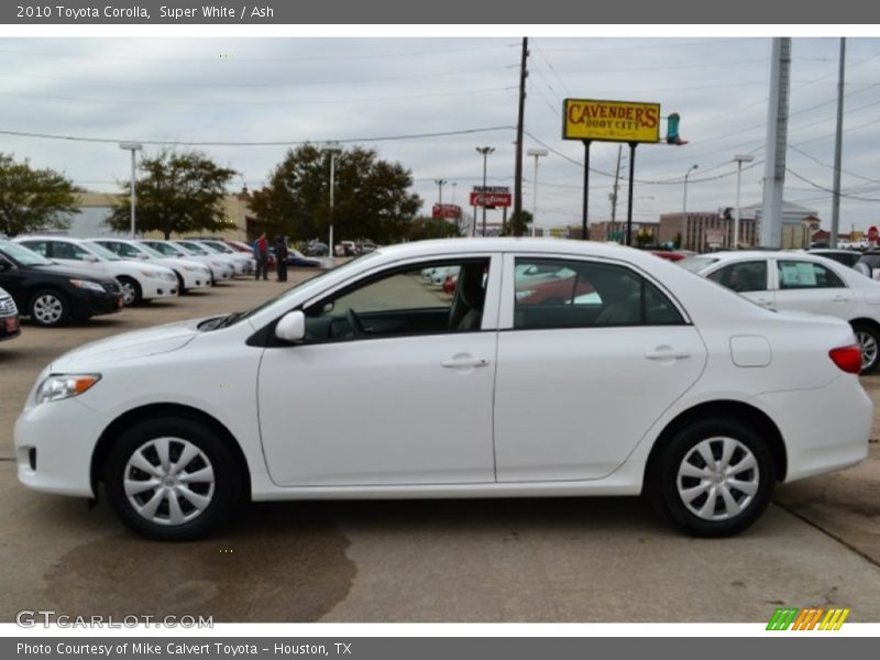 Super White / Ash 2010 Toyota Corolla