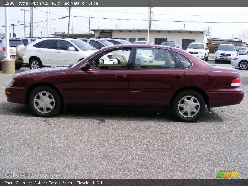 Ruby Red Metallic / Beige 1996 Toyota Avalon XLS