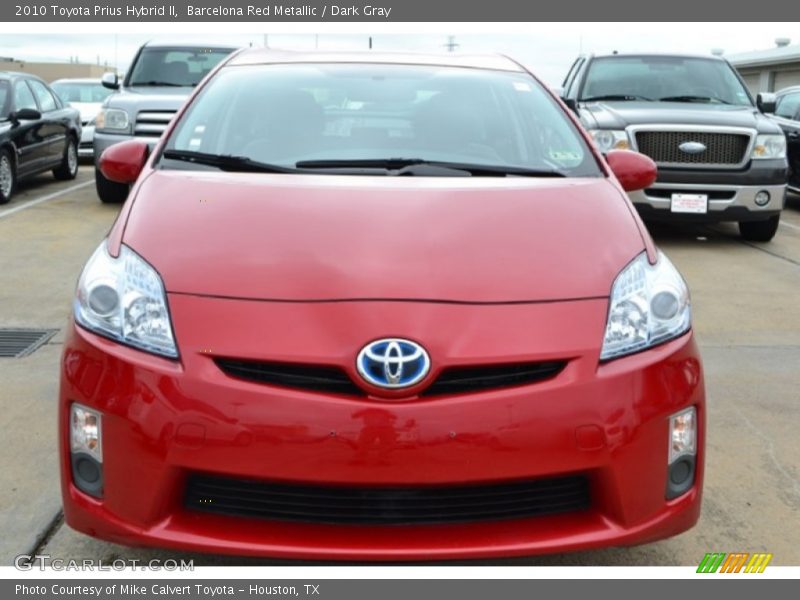 Barcelona Red Metallic / Dark Gray 2010 Toyota Prius Hybrid II