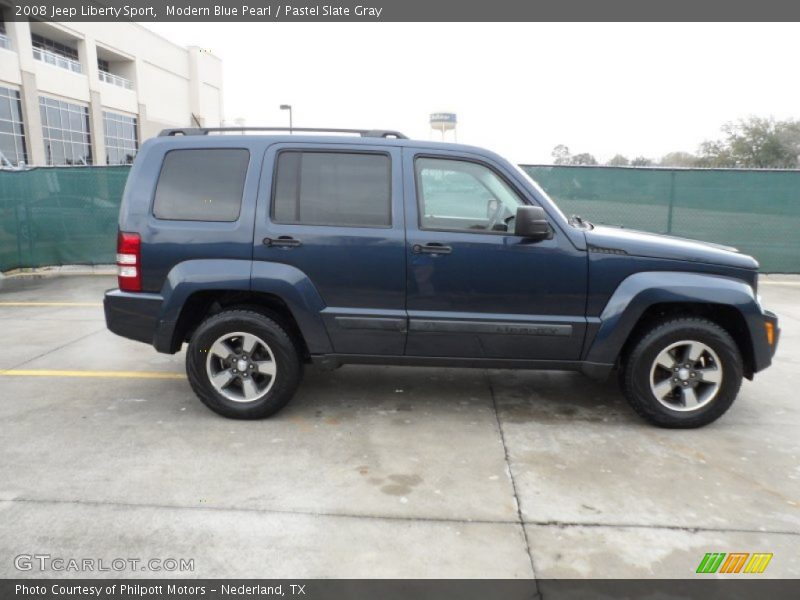 Modern Blue Pearl / Pastel Slate Gray 2008 Jeep Liberty Sport
