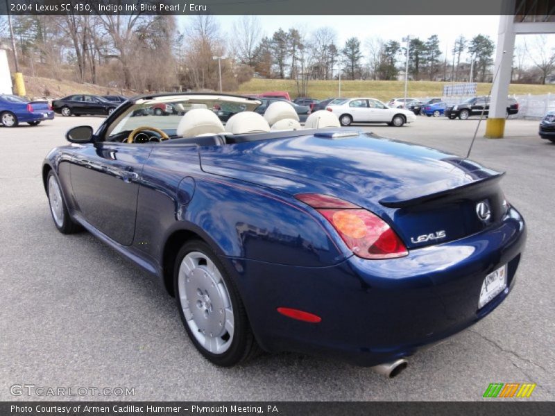 Indigo Ink Blue Pearl / Ecru 2004 Lexus SC 430