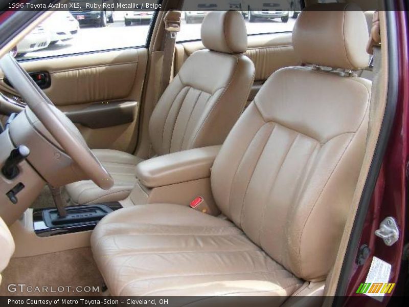 Ruby Red Metallic / Beige 1996 Toyota Avalon XLS