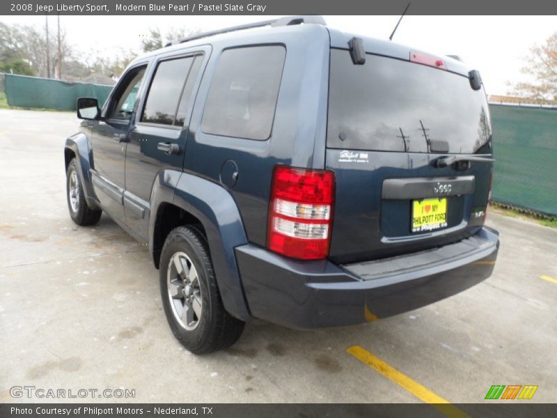 Modern Blue Pearl / Pastel Slate Gray 2008 Jeep Liberty Sport