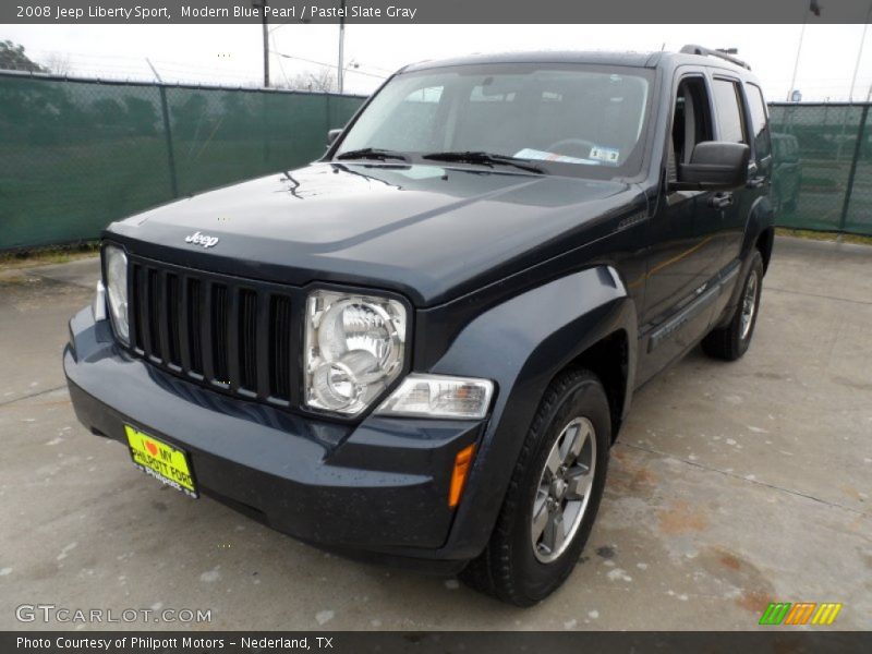 Modern Blue Pearl / Pastel Slate Gray 2008 Jeep Liberty Sport