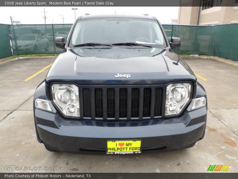 Modern Blue Pearl / Pastel Slate Gray 2008 Jeep Liberty Sport
