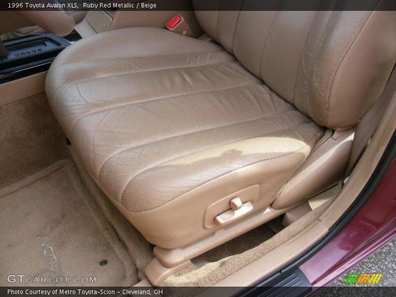 Ruby Red Metallic / Beige 1996 Toyota Avalon XLS
