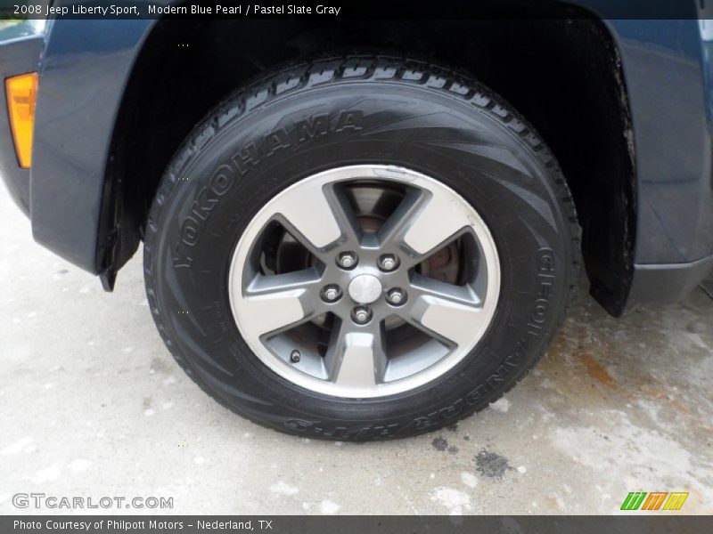 Modern Blue Pearl / Pastel Slate Gray 2008 Jeep Liberty Sport