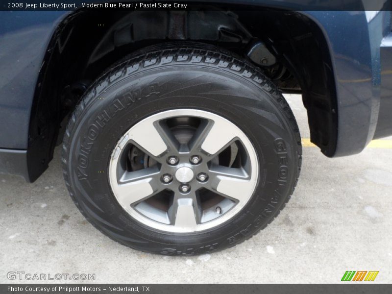 Modern Blue Pearl / Pastel Slate Gray 2008 Jeep Liberty Sport