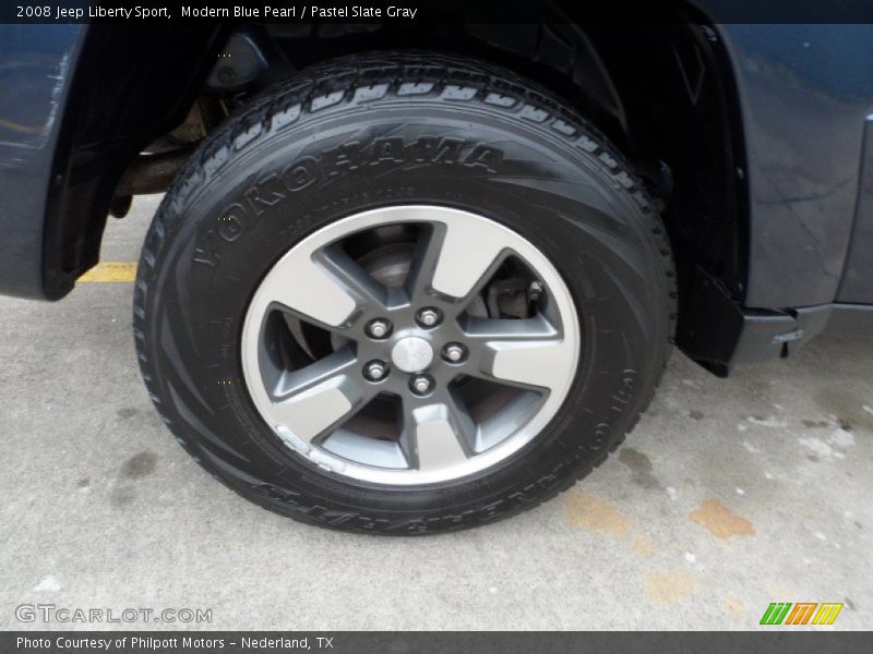 Modern Blue Pearl / Pastel Slate Gray 2008 Jeep Liberty Sport