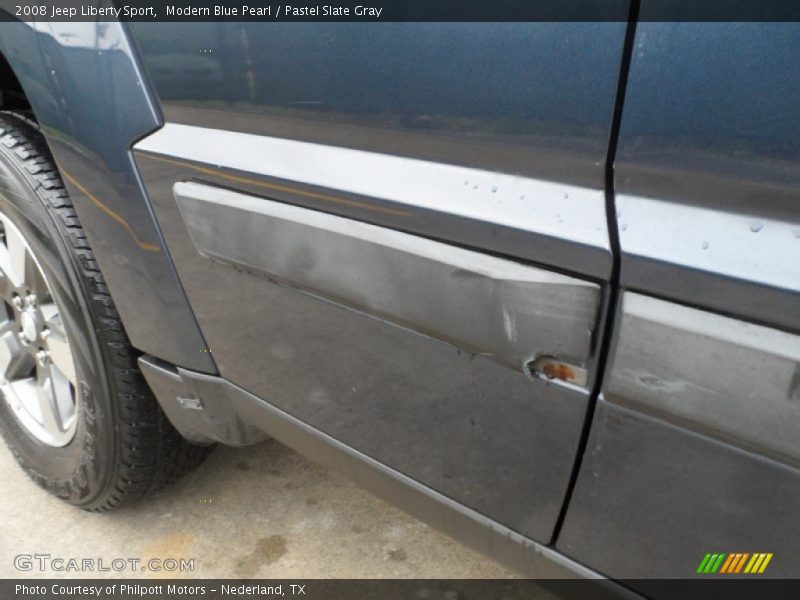 Modern Blue Pearl / Pastel Slate Gray 2008 Jeep Liberty Sport
