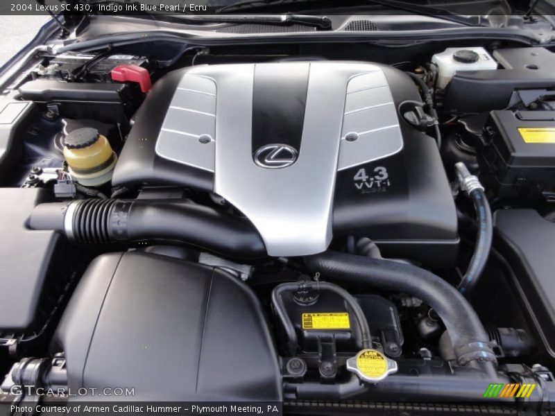  2004 SC 430 Engine - 4.3 Liter DOHC 32-Valve VVT V8