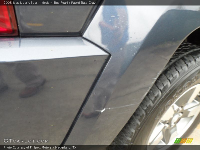 Modern Blue Pearl / Pastel Slate Gray 2008 Jeep Liberty Sport