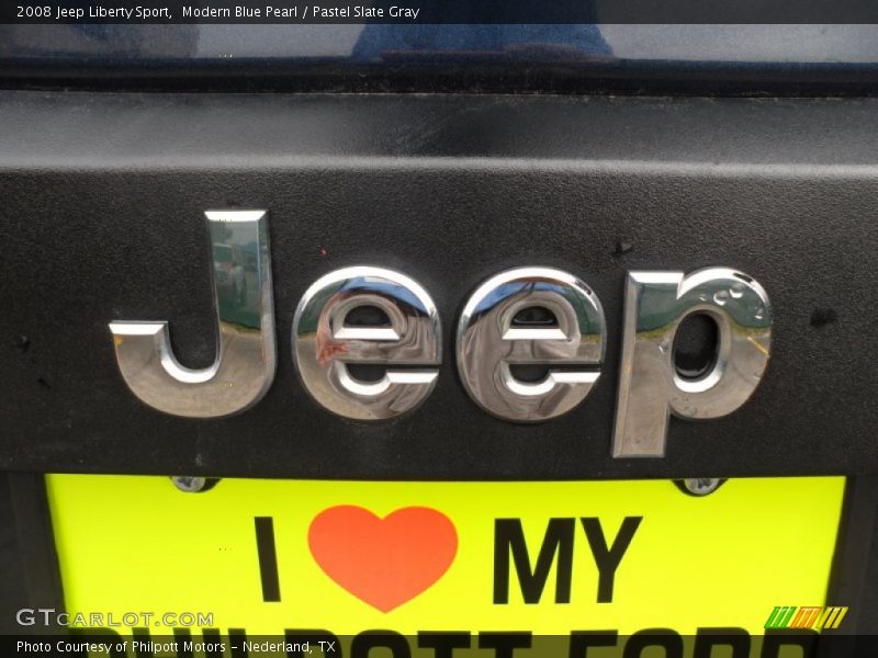 Modern Blue Pearl / Pastel Slate Gray 2008 Jeep Liberty Sport