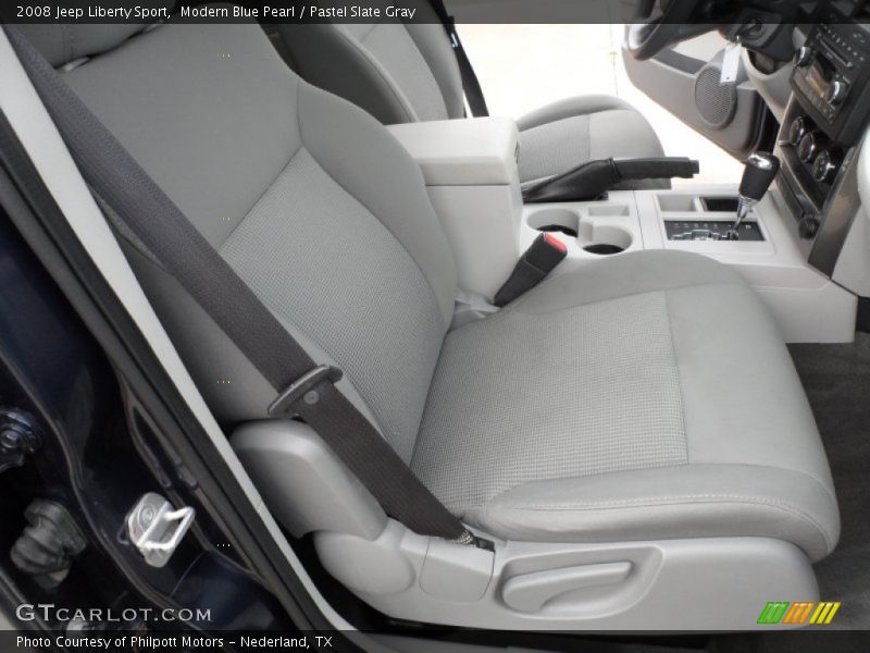 Modern Blue Pearl / Pastel Slate Gray 2008 Jeep Liberty Sport