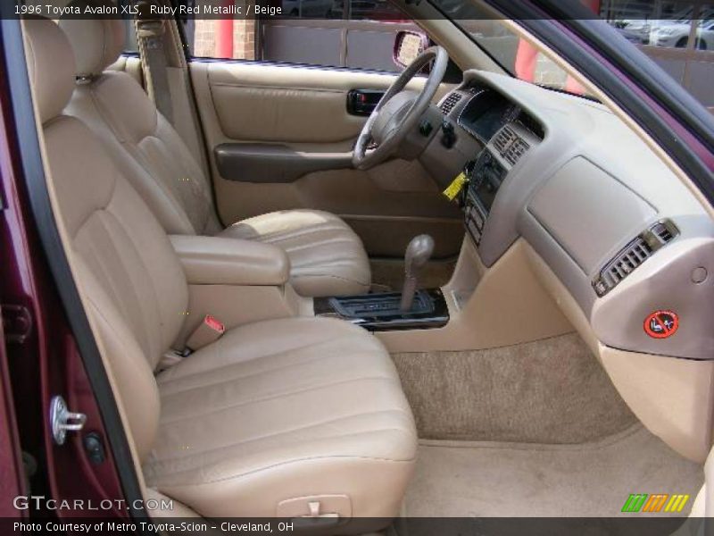 Ruby Red Metallic / Beige 1996 Toyota Avalon XLS