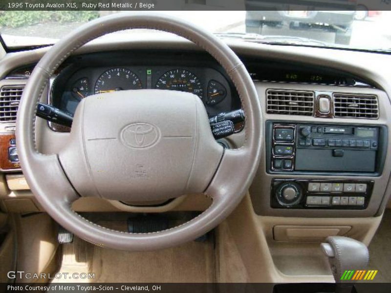 Ruby Red Metallic / Beige 1996 Toyota Avalon XLS