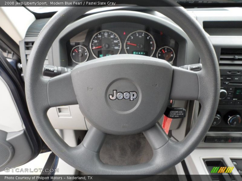 Modern Blue Pearl / Pastel Slate Gray 2008 Jeep Liberty Sport