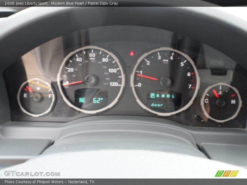 Modern Blue Pearl / Pastel Slate Gray 2008 Jeep Liberty Sport