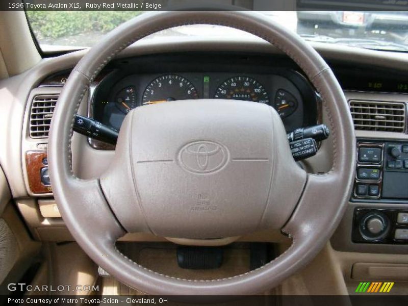 Ruby Red Metallic / Beige 1996 Toyota Avalon XLS