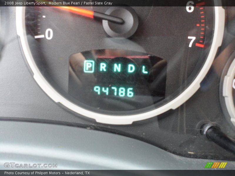 Modern Blue Pearl / Pastel Slate Gray 2008 Jeep Liberty Sport