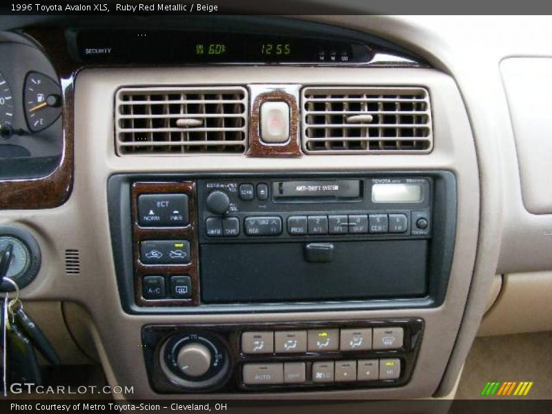 Ruby Red Metallic / Beige 1996 Toyota Avalon XLS