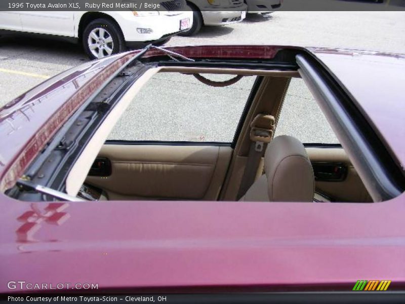 Ruby Red Metallic / Beige 1996 Toyota Avalon XLS