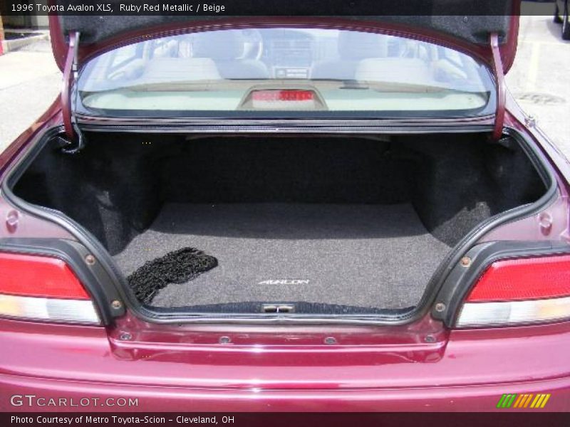 Ruby Red Metallic / Beige 1996 Toyota Avalon XLS