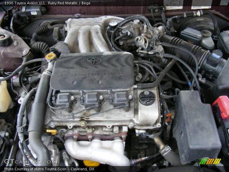 Ruby Red Metallic / Beige 1996 Toyota Avalon XLS