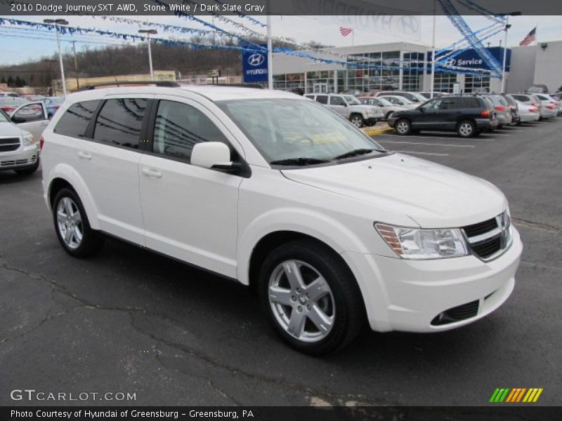 Stone White / Dark Slate Gray 2010 Dodge Journey SXT AWD