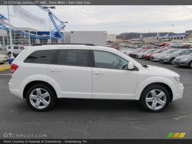 Stone White / Dark Slate Gray 2010 Dodge Journey SXT AWD