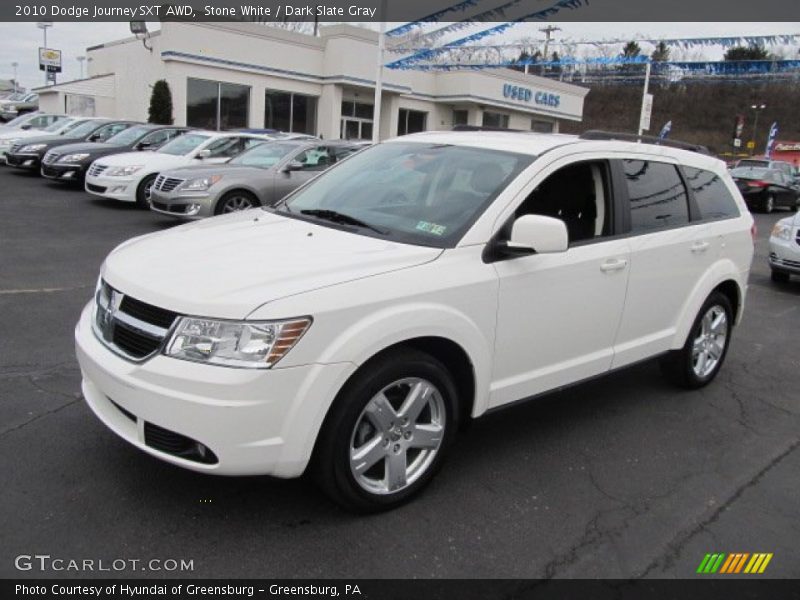 Stone White / Dark Slate Gray 2010 Dodge Journey SXT AWD