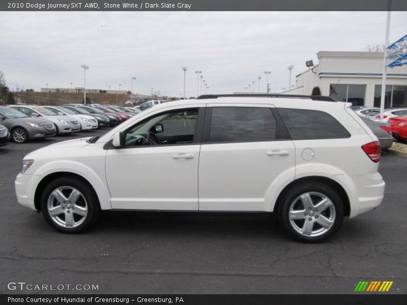 Stone White / Dark Slate Gray 2010 Dodge Journey SXT AWD