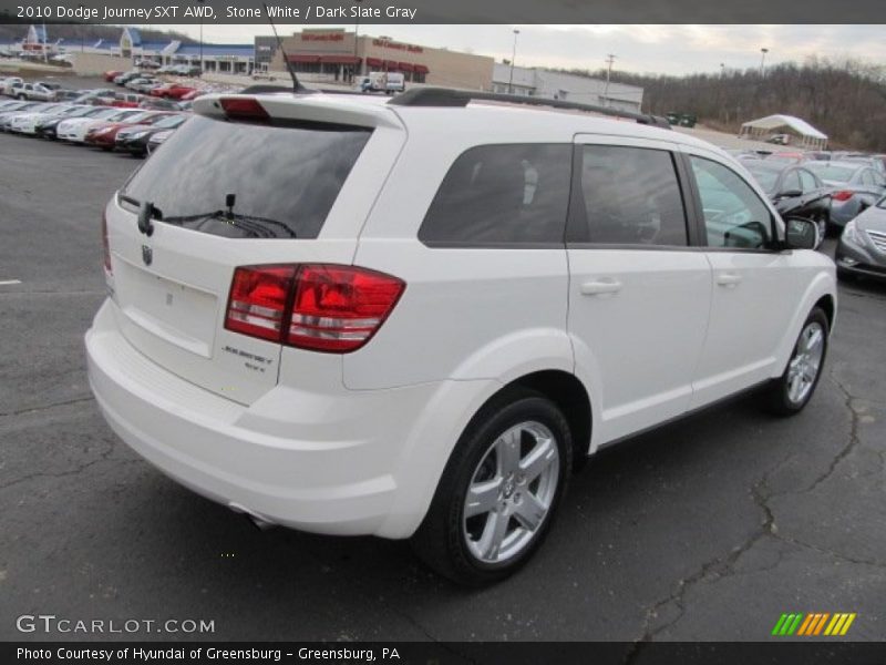 Stone White / Dark Slate Gray 2010 Dodge Journey SXT AWD