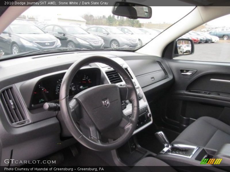 Stone White / Dark Slate Gray 2010 Dodge Journey SXT AWD