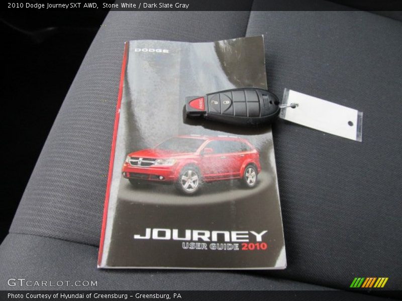 Stone White / Dark Slate Gray 2010 Dodge Journey SXT AWD