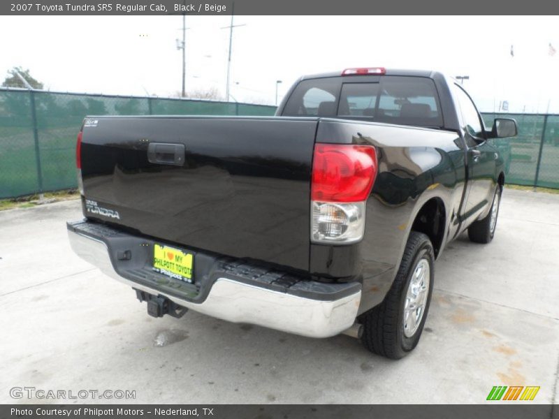 Black / Beige 2007 Toyota Tundra SR5 Regular Cab