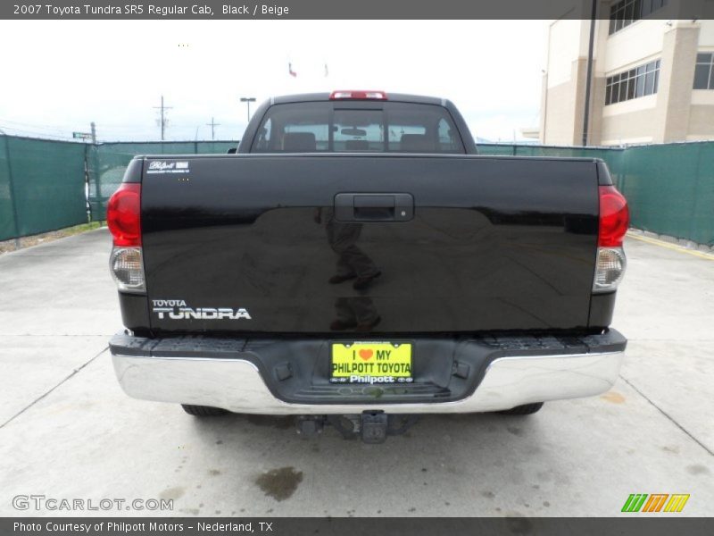 Black / Beige 2007 Toyota Tundra SR5 Regular Cab