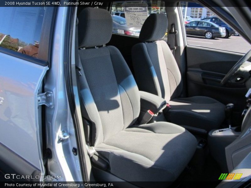 Platinum Silver / Gray 2008 Hyundai Tucson SE 4WD