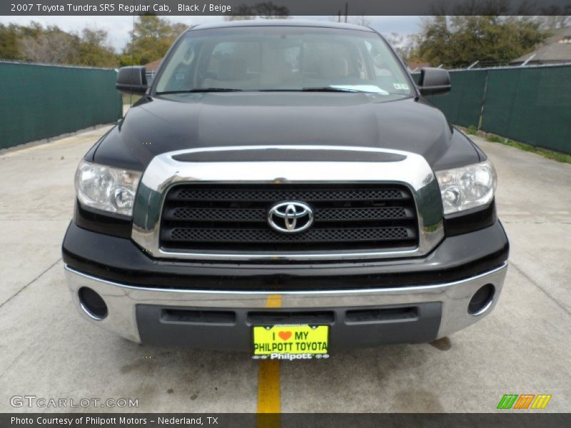Black / Beige 2007 Toyota Tundra SR5 Regular Cab