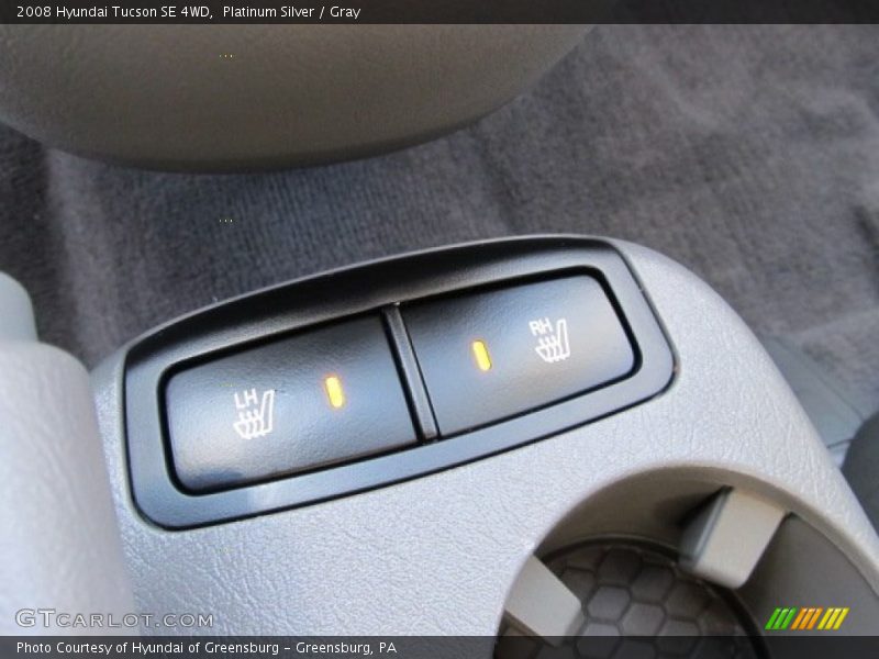 Platinum Silver / Gray 2008 Hyundai Tucson SE 4WD