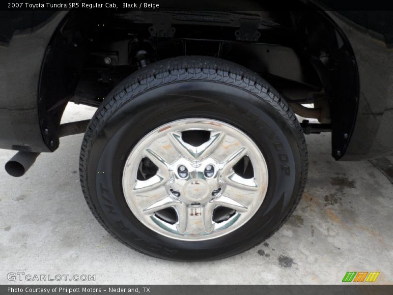 Black / Beige 2007 Toyota Tundra SR5 Regular Cab