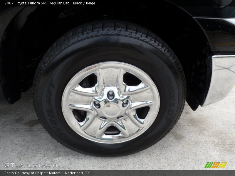 Black / Beige 2007 Toyota Tundra SR5 Regular Cab
